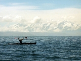 Kayaking on the lakeh