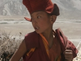 Monk-in-training at a camp